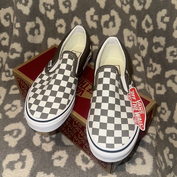 Vans Classic Slip-on Theory/Checkerboard Sneakers “Off the Wall” New 😍 - Picture 5 of 17
